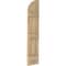 Ekena Millwork Americraft 3-Board (3 Batten) Wood Joined Board-n-Batten Shutters w/ Arch Top, ARW401BQ311X77UNH, PR ARW401BQ311X77UNH - alternate 6